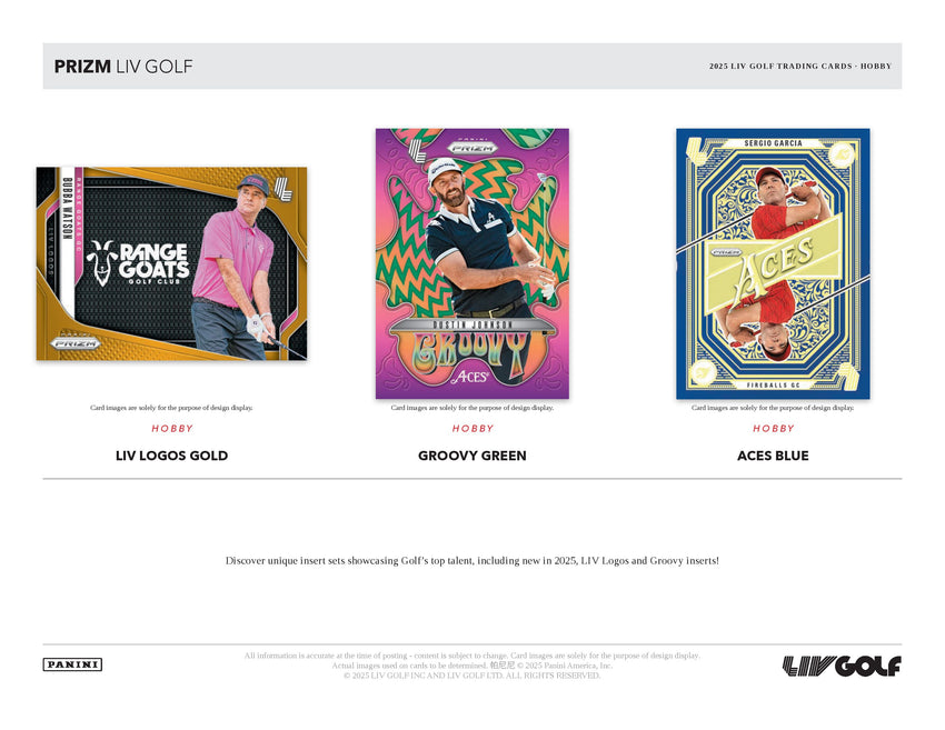 2025 Panini Prizm LIV Golf Hobby Box
