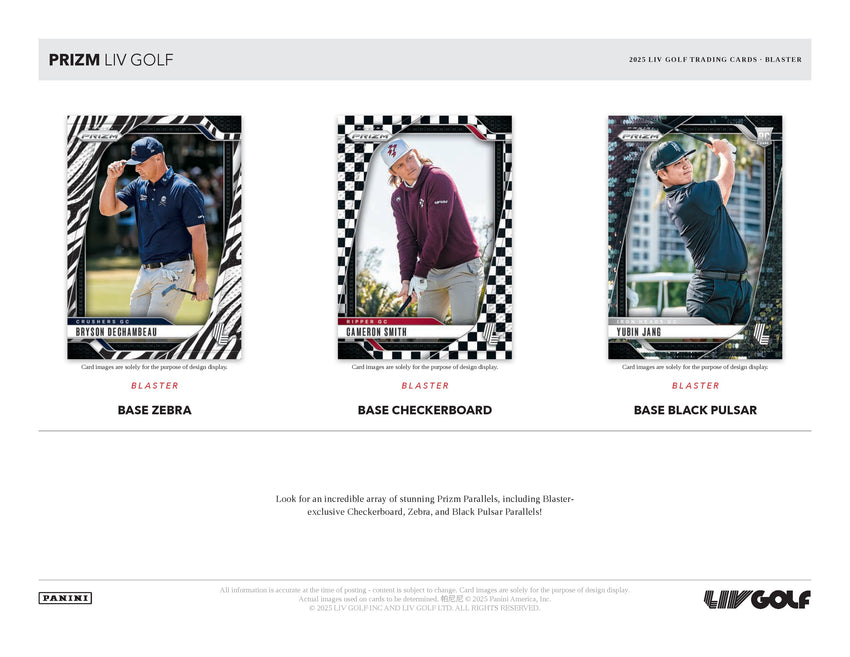 2025 Panini Prizm LIV Golf 6-Pack Blaster Box