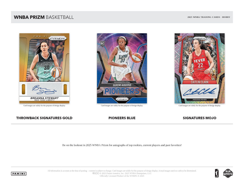 2025 Panini Prizm WNBA Basketball Hobby Box (Pre Order)