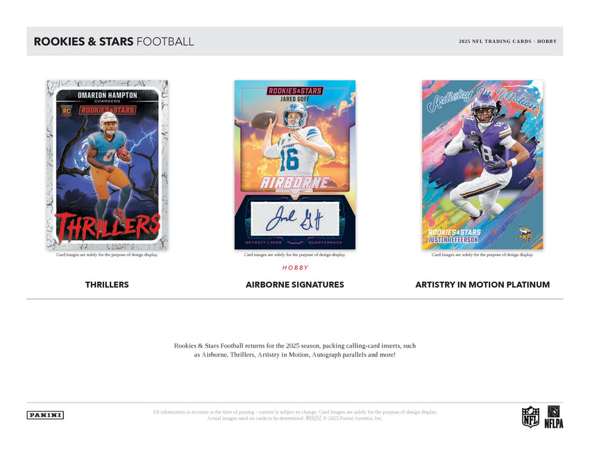 2025 Panini Rookies & Stars Football Hobby Box