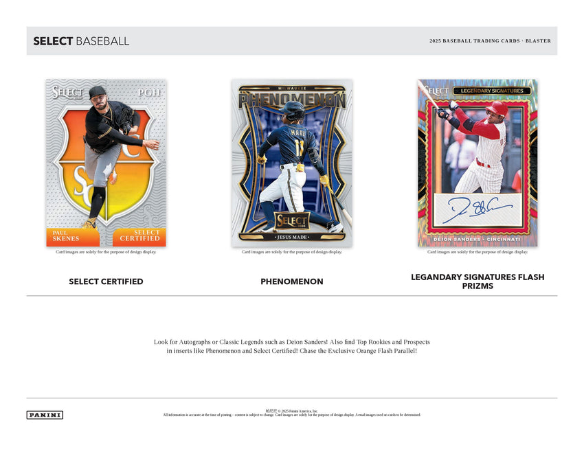2025 Panini Select Baseball 6-Pack Blaster Box