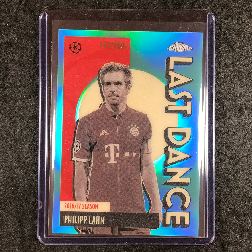 2025-26 Topps Chrome UEFA CC PHILIPP LAHM Last Dance Aqua Refractor 141/199