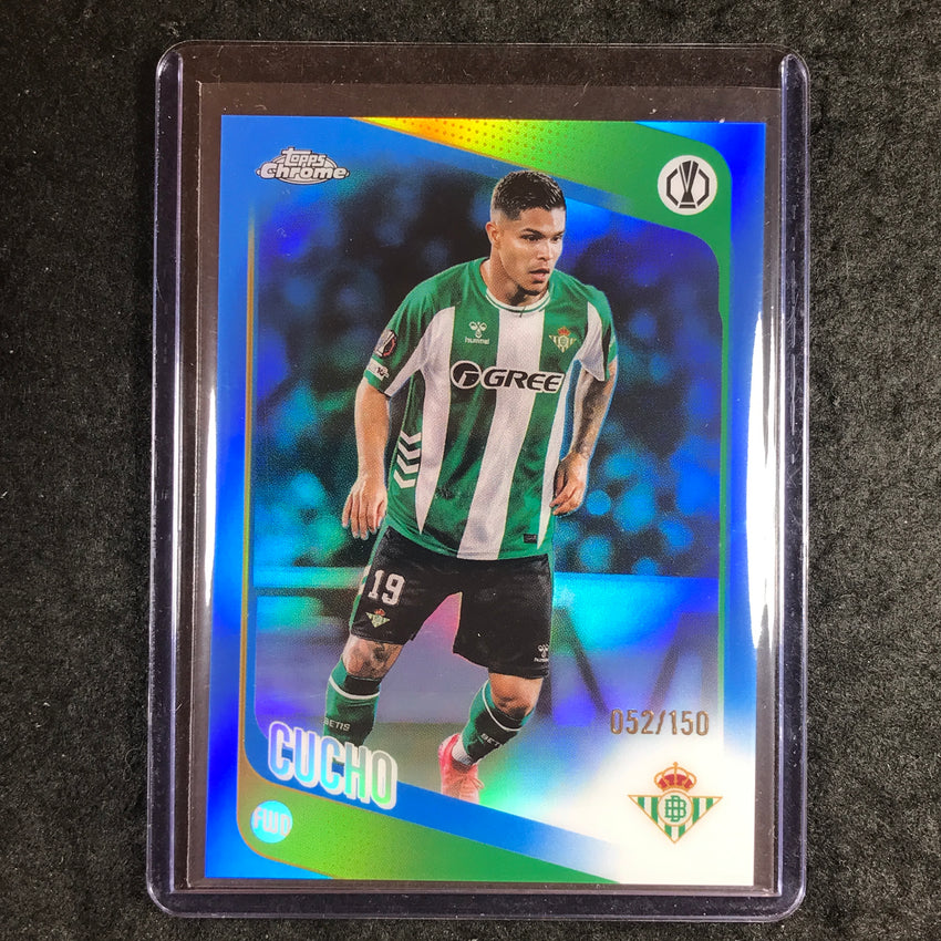 2025-26 Topps Chrome UEFA CC CUCHO Blue Refractor 52/150