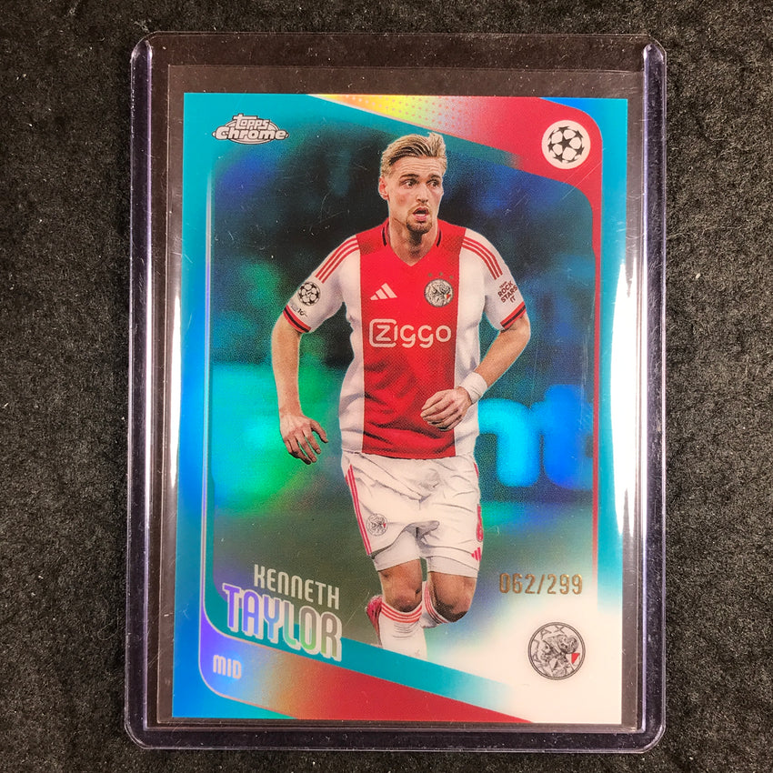 2025-26 Topps Chrome UEFA CC KENNETH TAYLOR Teal Refractor 62/299