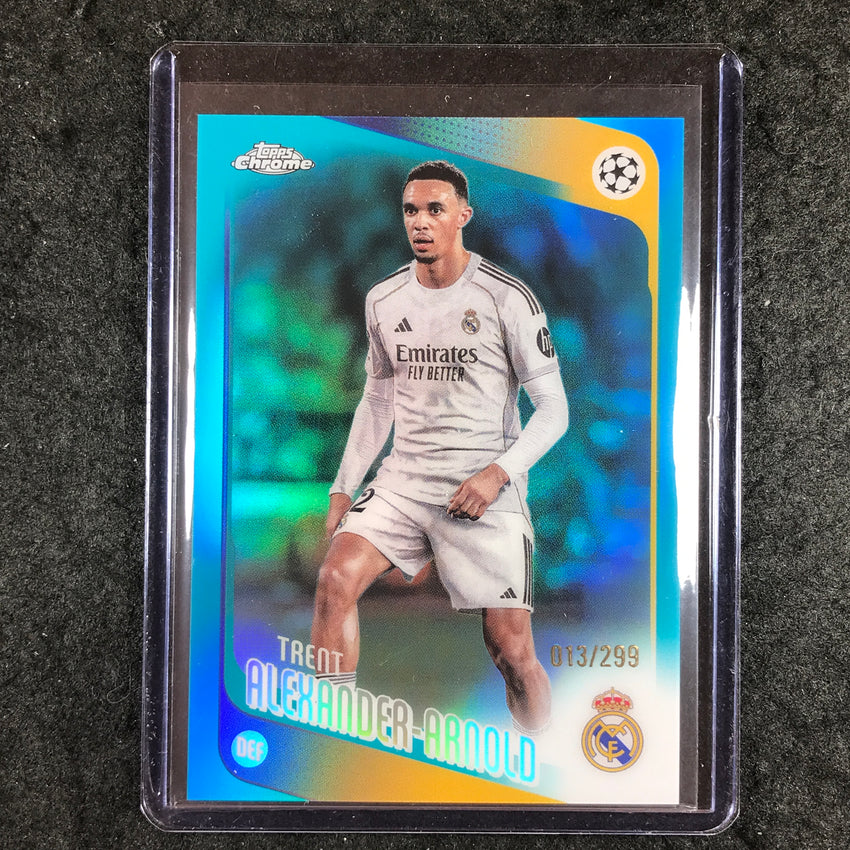 2025-26 Topps Chrome UEFA CC TRENT ALEXANDER-ARNOLD Teal Refractor 13/299