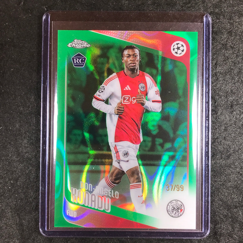 2025-26 Topps Chrome UEFA CC DON-ANGELO KONADU Rookie Green Lava 37/99
