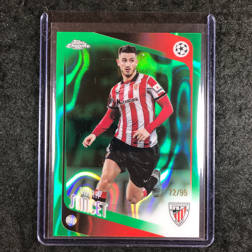 2025-26 Topps Chrome UEFA CC OIHAN SANCET Green Lava 37/99