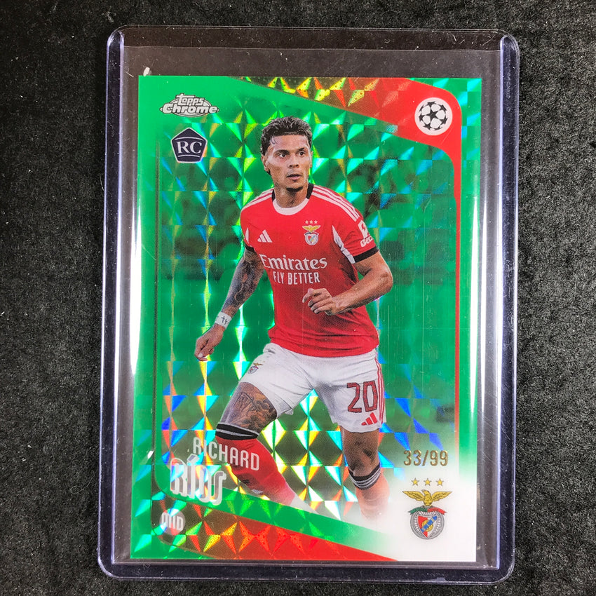 2025-26 Topps Chrome UEFA CC RICHARD RIOS Rookie Green Geometric 33/99