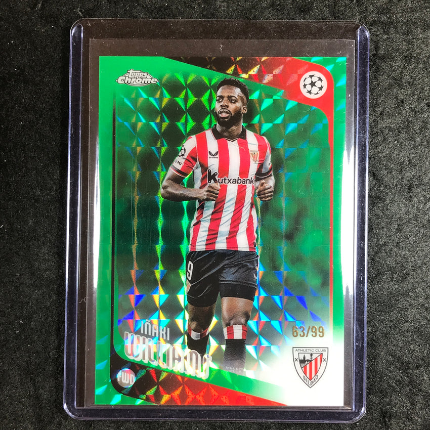 2025-26 Topps Chrome UEFA CC INAKI WILLIAMS Green Geometric 63/99