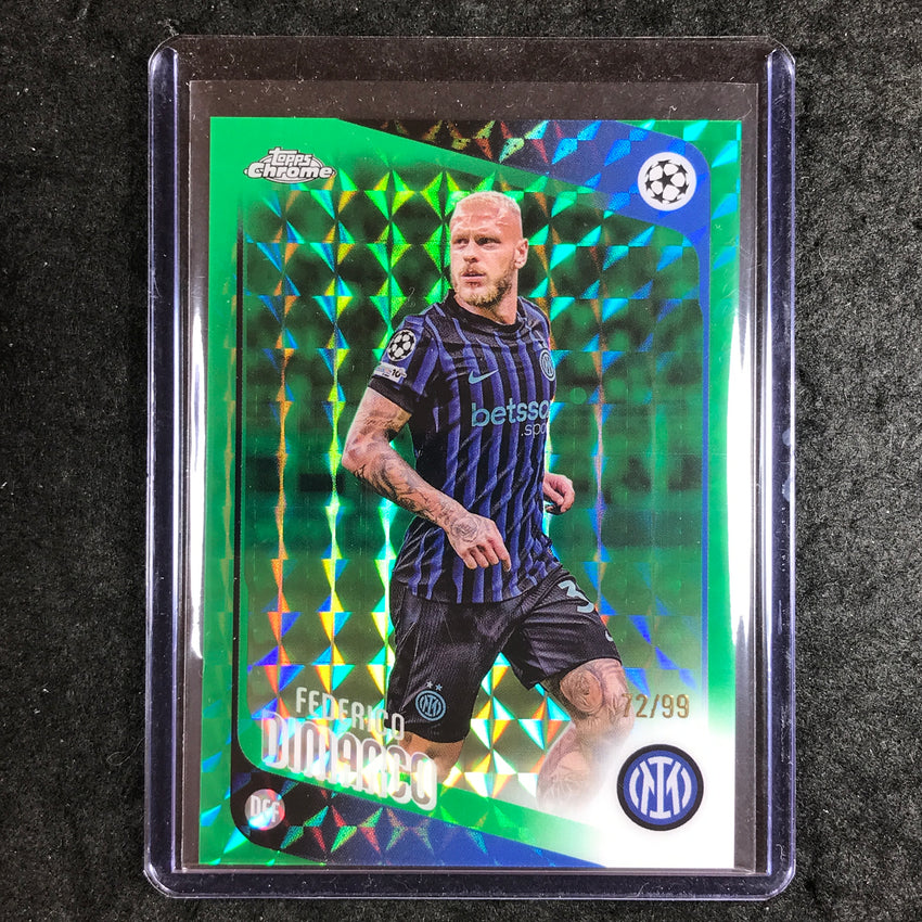 2025-26 Topps Chrome UEFA CC FEDERICO DIMARCO Green Geometric 72/99