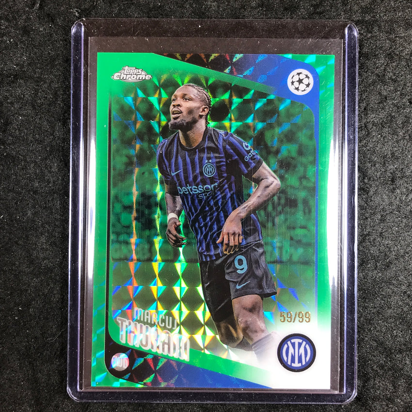 2025-26 Topps Chrome UEFA CC MARCUS THURAM Green Geometric 59/99