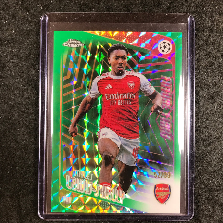 2025-26 Topps Chrome UEFA CC MYLES LEWIS-SKELLY Stars Green Geometric 52/99