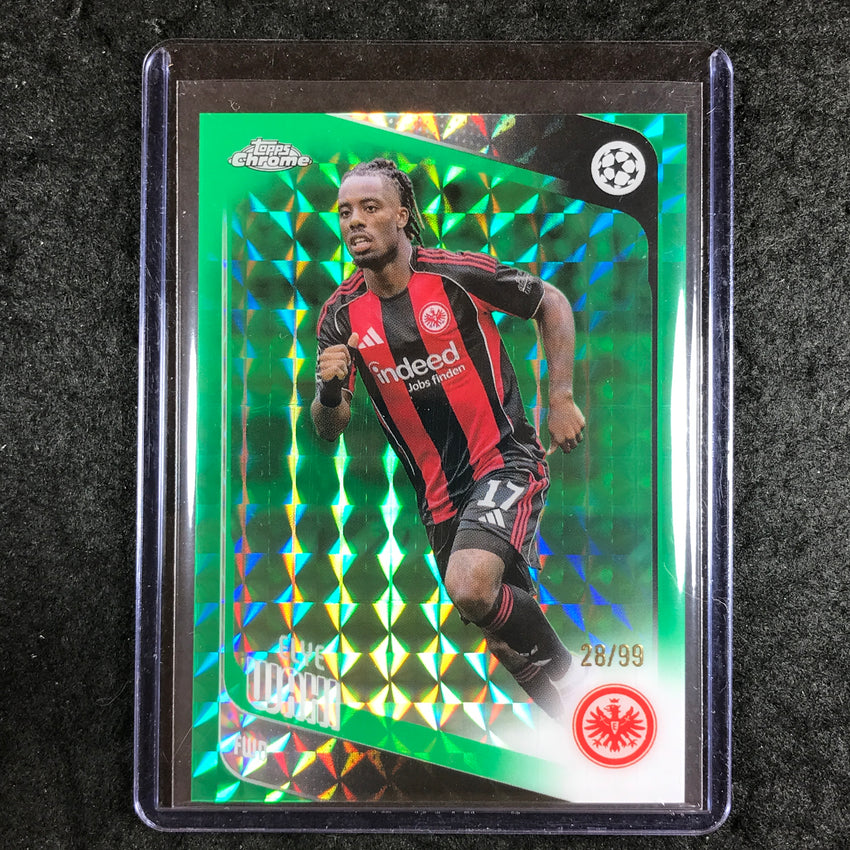 2025-26 Topps Chrome UEFA CC ELYE WAHI Green Geometric 28/99