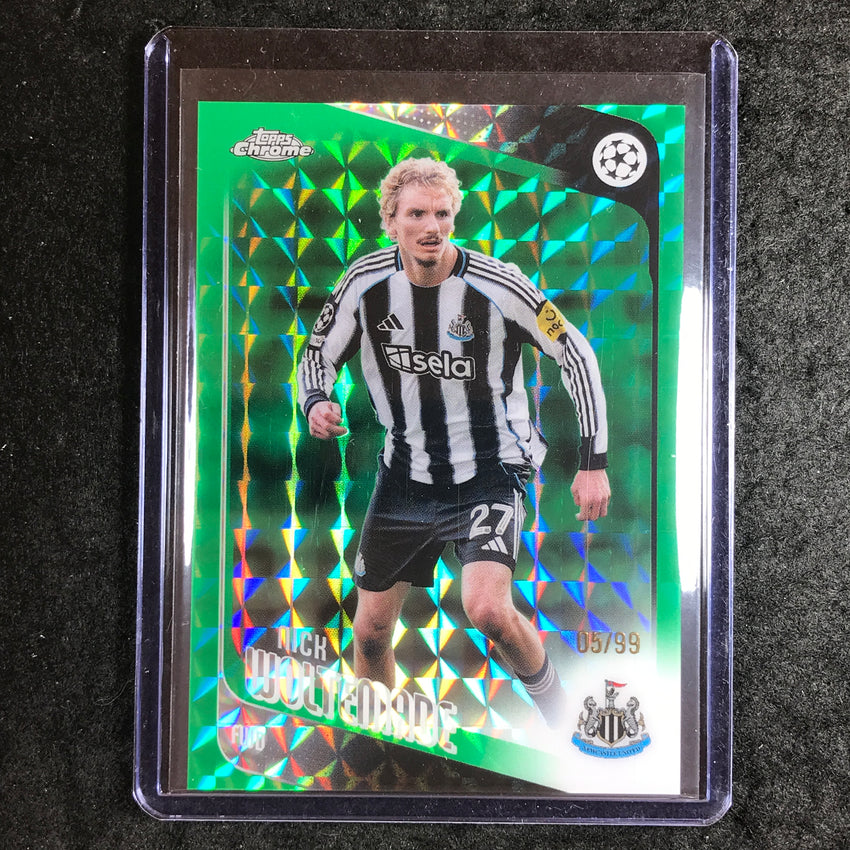 2025-26 Topps Chrome UEFA CC NICK WOLTEMADE Green Geometric 5/99