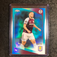 2025-26 Topps Chrome UEFA CC JOHN MCGINN Teal Refractor 130/299