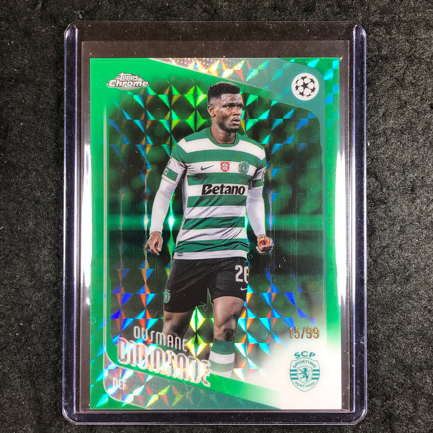 2025-26 Topps Chrome UEFA CC OUSMANE DIOMANDE Green Geometric 15/99