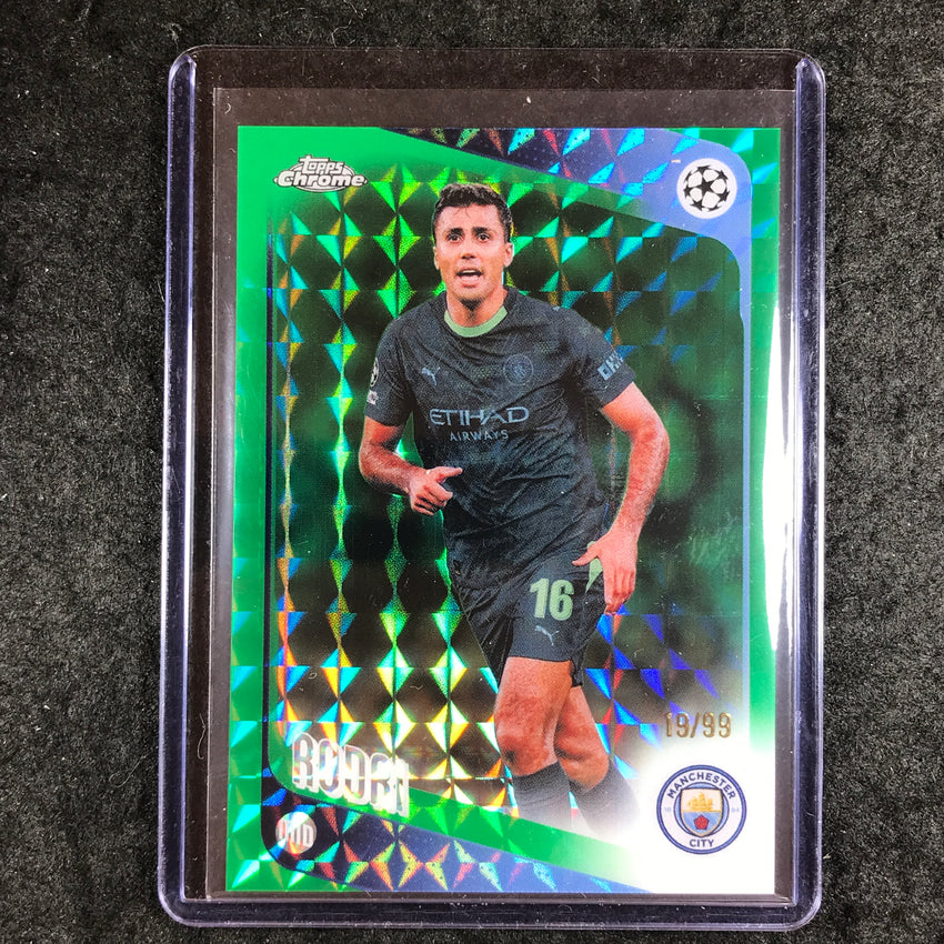 2025-26 Topps Chrome UEFA CC RODRI Green Geometric 19/99