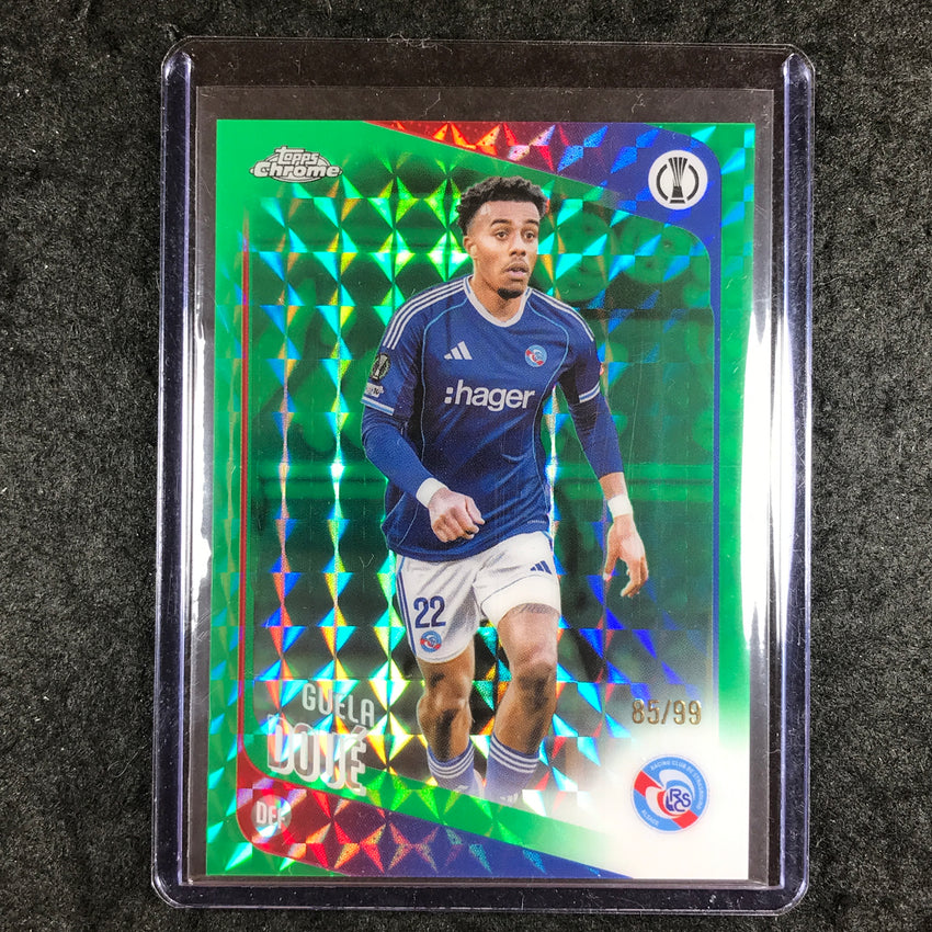 2025-26 Topps Chrome UEFA CC GUELA DOUE Green Geometric 85/99