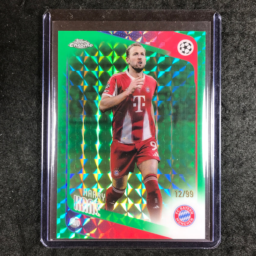 2025-26 Topps Chrome UEFA CC HARRY KANE Green Geometric 12/99