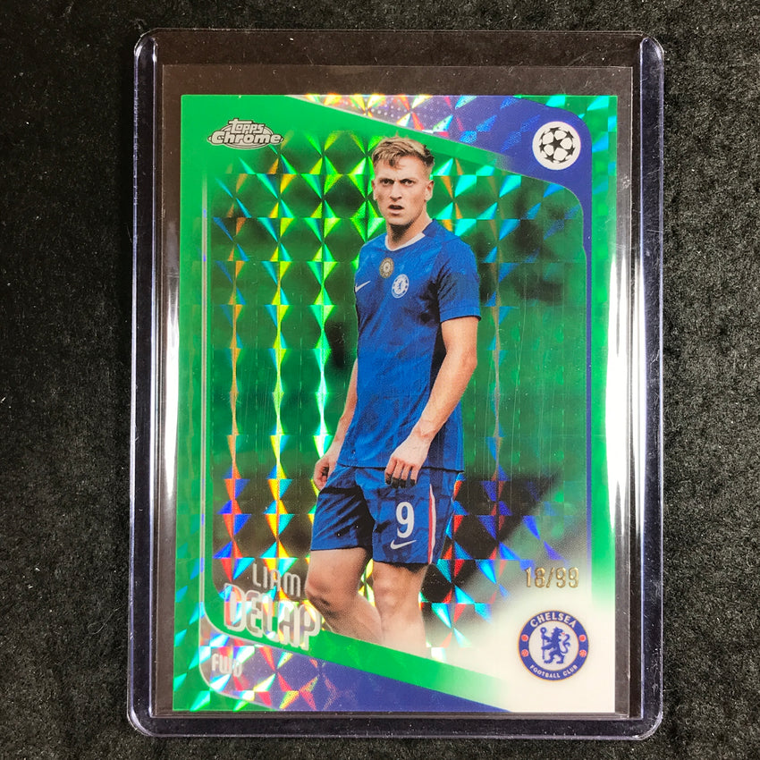 2025-26 Topps Chrome UEFA CC LIAM DELAP Green Geometric 18/99