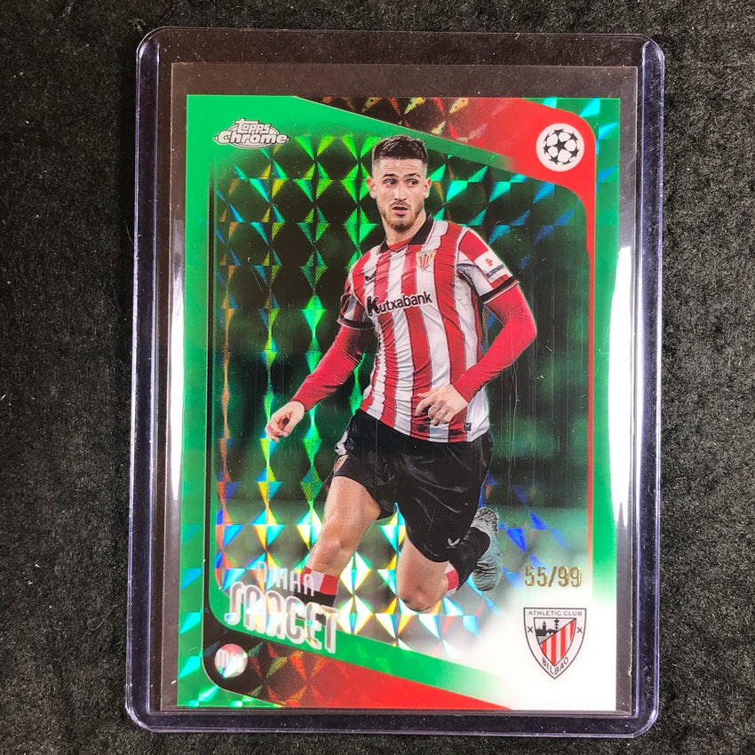 2025-26 Topps Chrome UEFA CC OIHAN SANCET Green Geometric 55/99