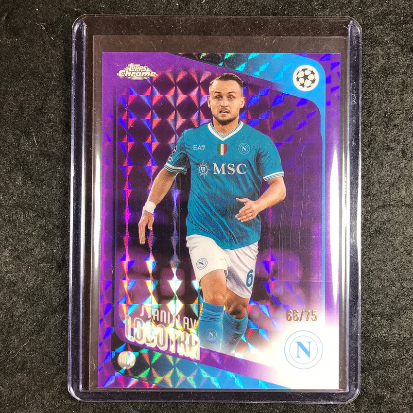 2025-26 Topps Chrome UEFA CC STANISLAV LOBOTKA Purple Geometric 66/75