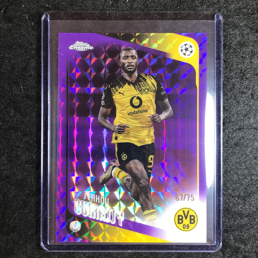 2025-26 Topps Chrome UEFA CC SERHOU GUIRASSY Purple Geometric 67/75
