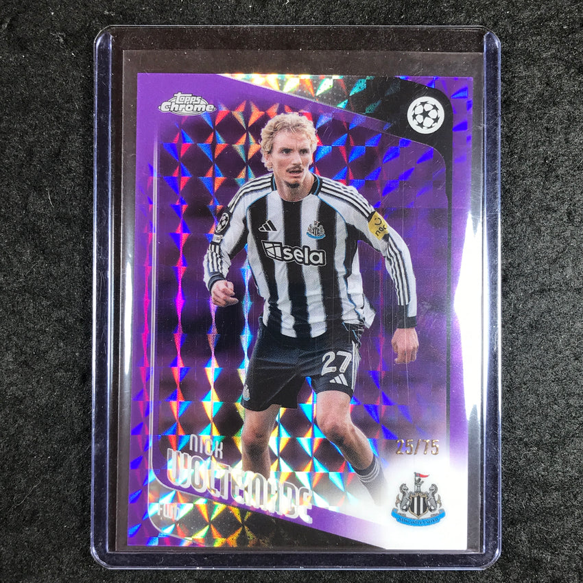 2025-26 Topps Chrome UEFA CC NICK WOLTEMADE Purple Geometric 25/75