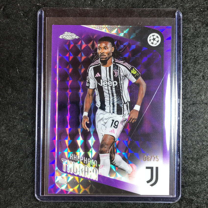 2025-26 Topps Chrome UEFA CC KHEPHREN THURAM Purple Geometric 8/75
