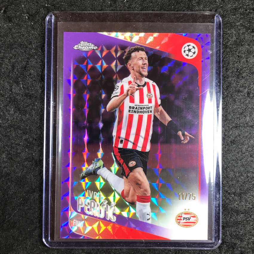 2025-26 Topps Chrome UEFA CC IVAN PERISIC Purple Geometric 11/75