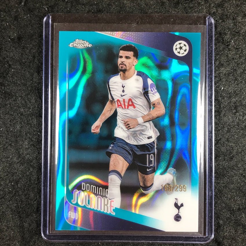 2025-26 Topps Chrome UEFA CC DOMINIC SOLANKE Teal Lava 169/299