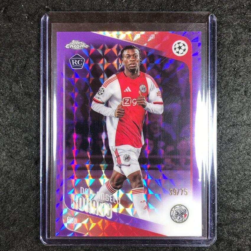 2025-26 Topps Chrome UEFA CC DON-ANGELO KONADU Rookie Purple Geometric 39/75