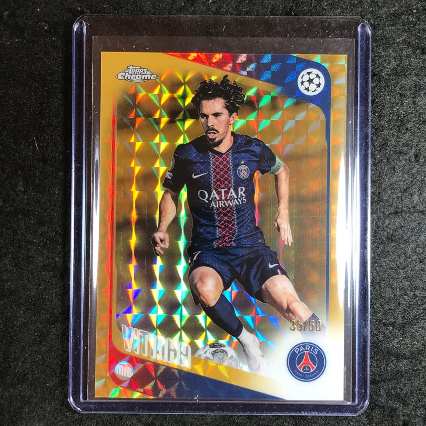 2025-26 Topps Chrome UEFA CC VITINHA Gold Geometric 35/50