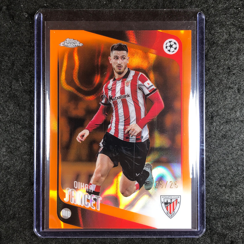 2025-26 Topps Chrome UEFA CC OIHAN SANCET Orange Lava 25/25
