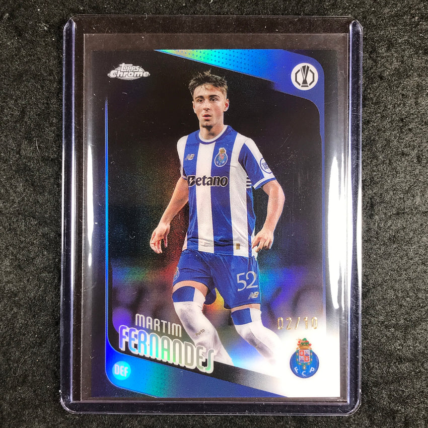 2025-26 Topps Chrome UEFA CC MARTIM FERNANDES Black Refractor 2/10