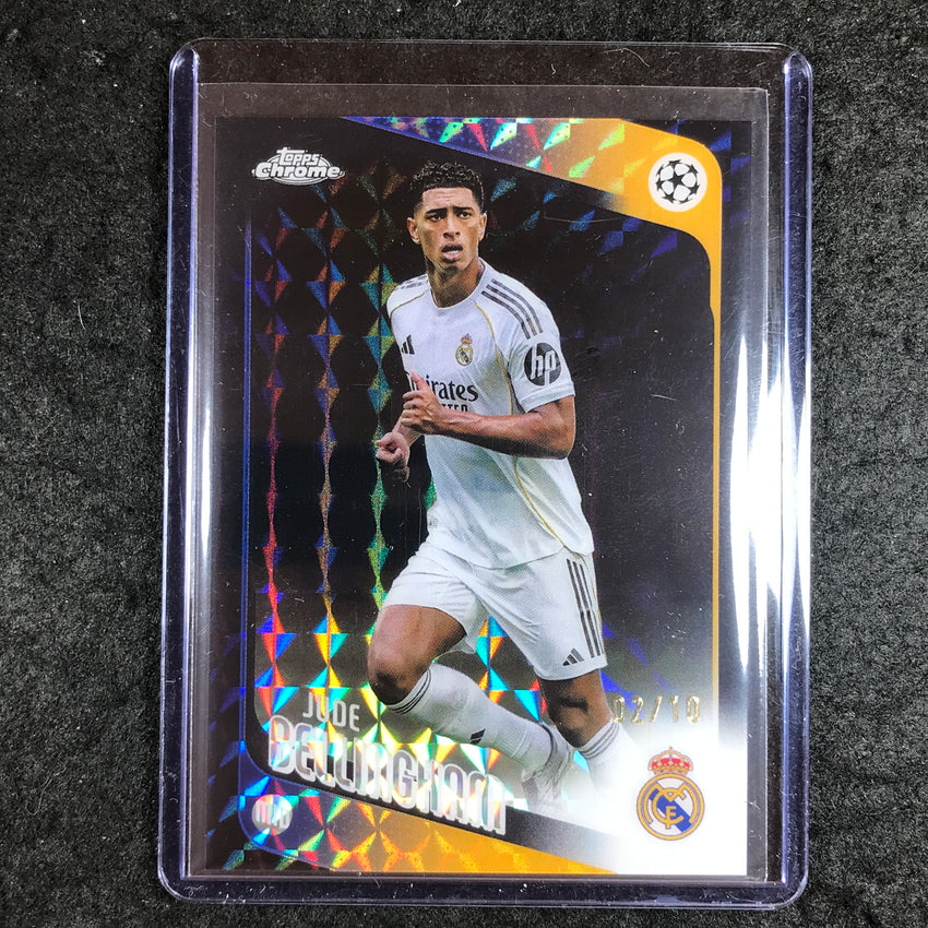 2025-26 Topps Chrome UEFA CC JUDE BELLINGHAM Black Geometric 2/10