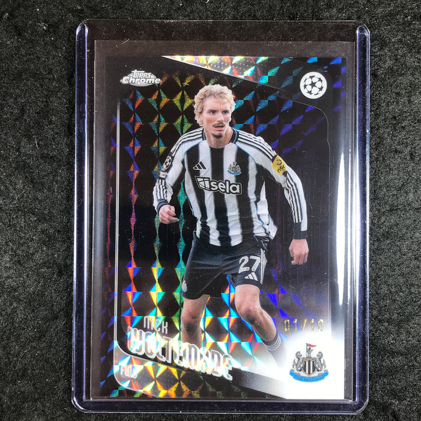 2025-26 Topps Chrome UEFA CC NICK WOLTEMADE Black Geometric 1/10