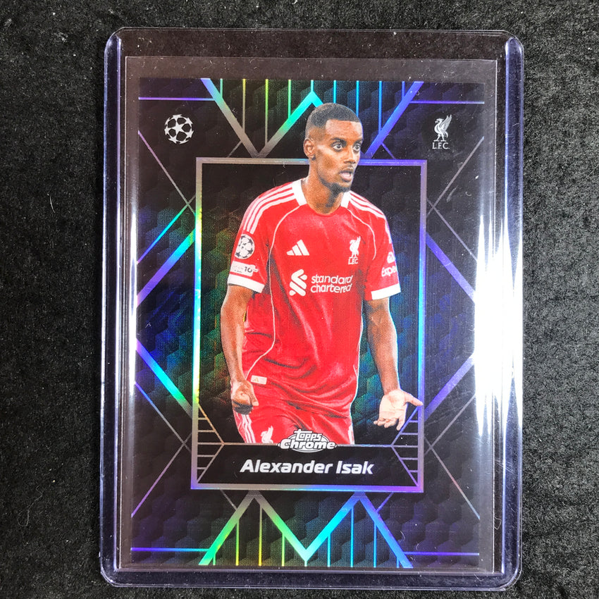 2025-26 Topps Chrome UEFA CC ALEXANDER ISAK Shadow Etch SSP #7