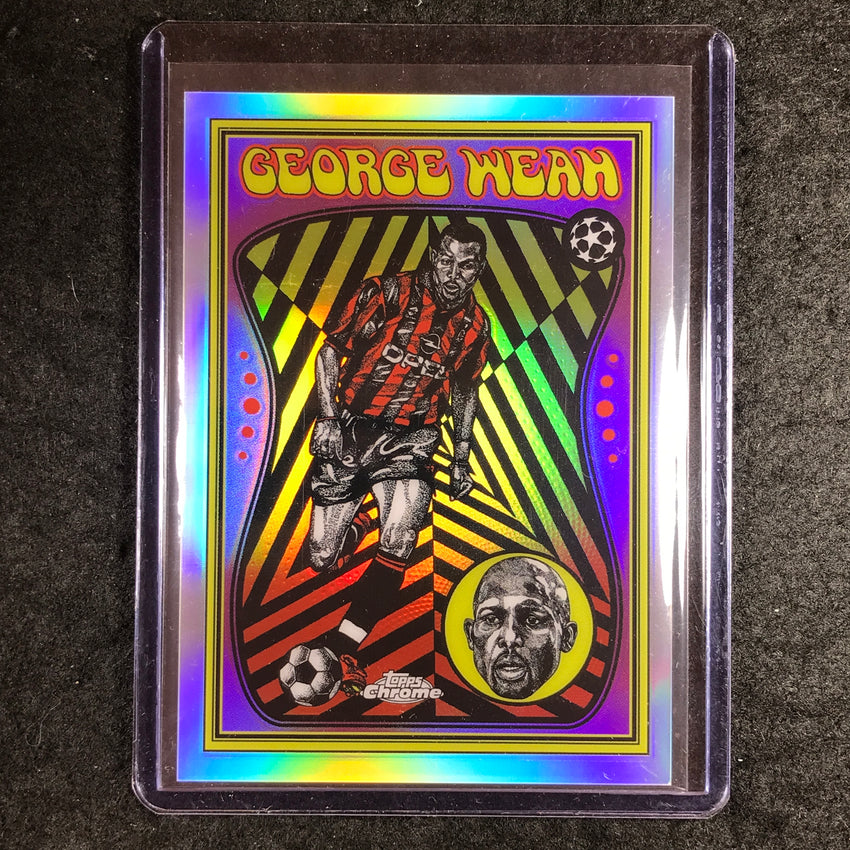 2025-26 Topps Chrome UEFA CC GEORGE WEAH Ultra Violet All-Stars SSP #16
