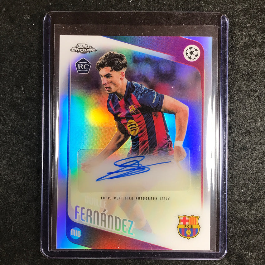 2025-26 Topps Chrome UEFA CC GUILLE FERNANDEZ Rookie Chrome Auto Refractor #GF