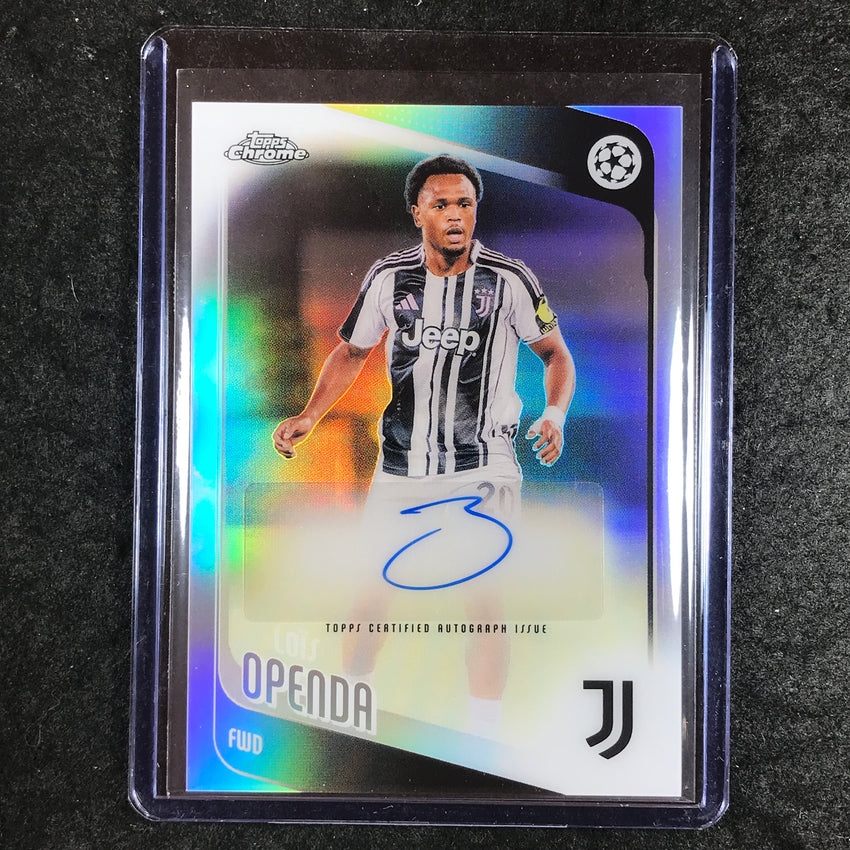 2025-26 Topps Chrome UEFA CC LUIS OPENDA Chrome Auto Refractor #LO