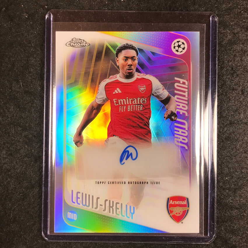 2025-26 Topps Chrome UEFA CC MYLES LEWIS-SKELLY Future Stars Auto Refractor #MLS