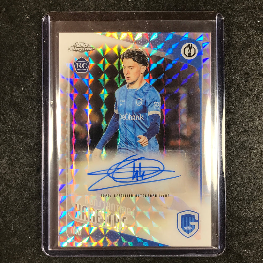 2025-26 Topps Chrome UEFA CC KONSTANTINOS KARETSAS Rookie Auto Geometric #KK (A)