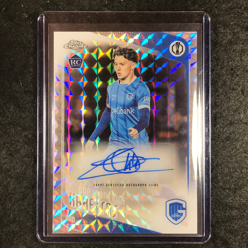 2025-26 Topps Chrome UEFA CC KONSTANTINOS KARETSAS Rookie Auto Geometric #KK (B)