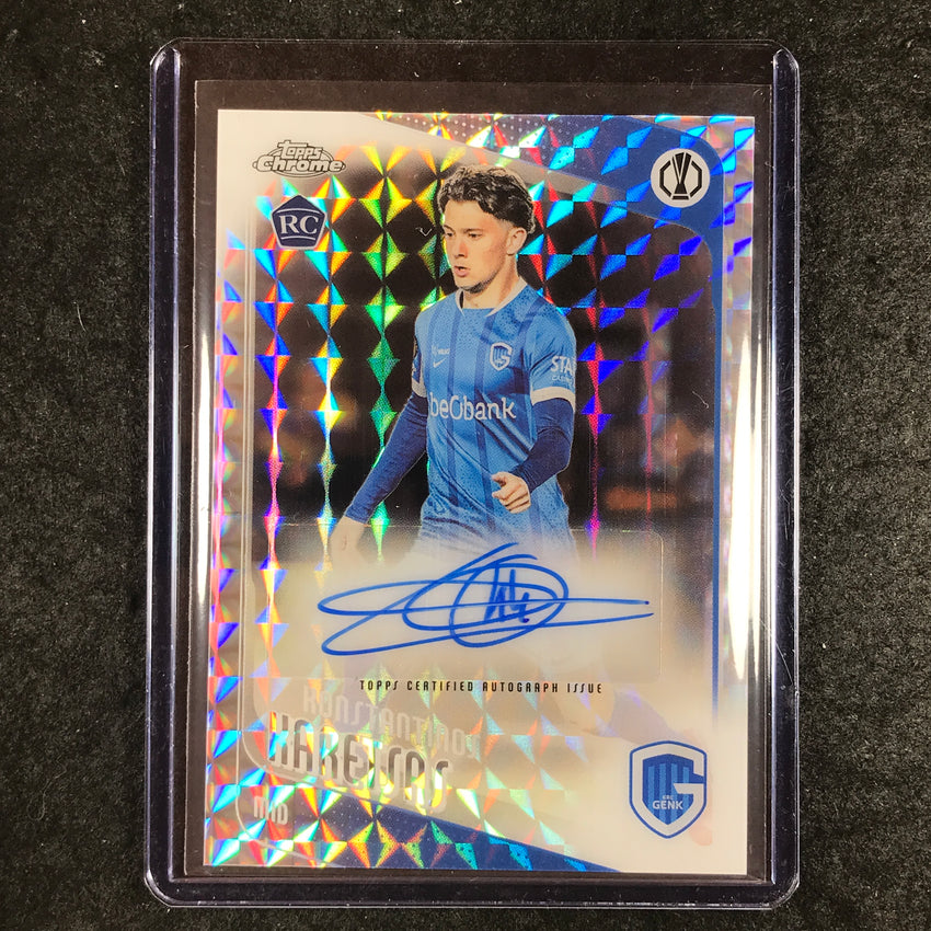 2025-26 Topps Chrome UEFA CC KONSTANTINOS KARETSAS Rookie Auto Geometric #KK (C)