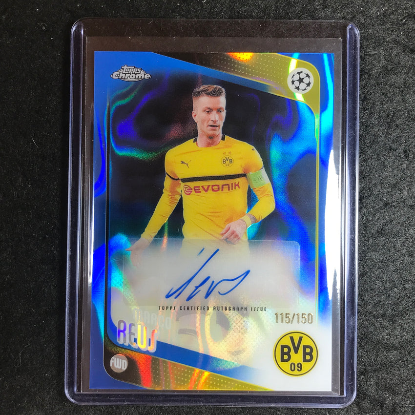 2025-26 Topps Chrome UEFA CC MARCO REUS Legends Auto Blue Lava 115/150