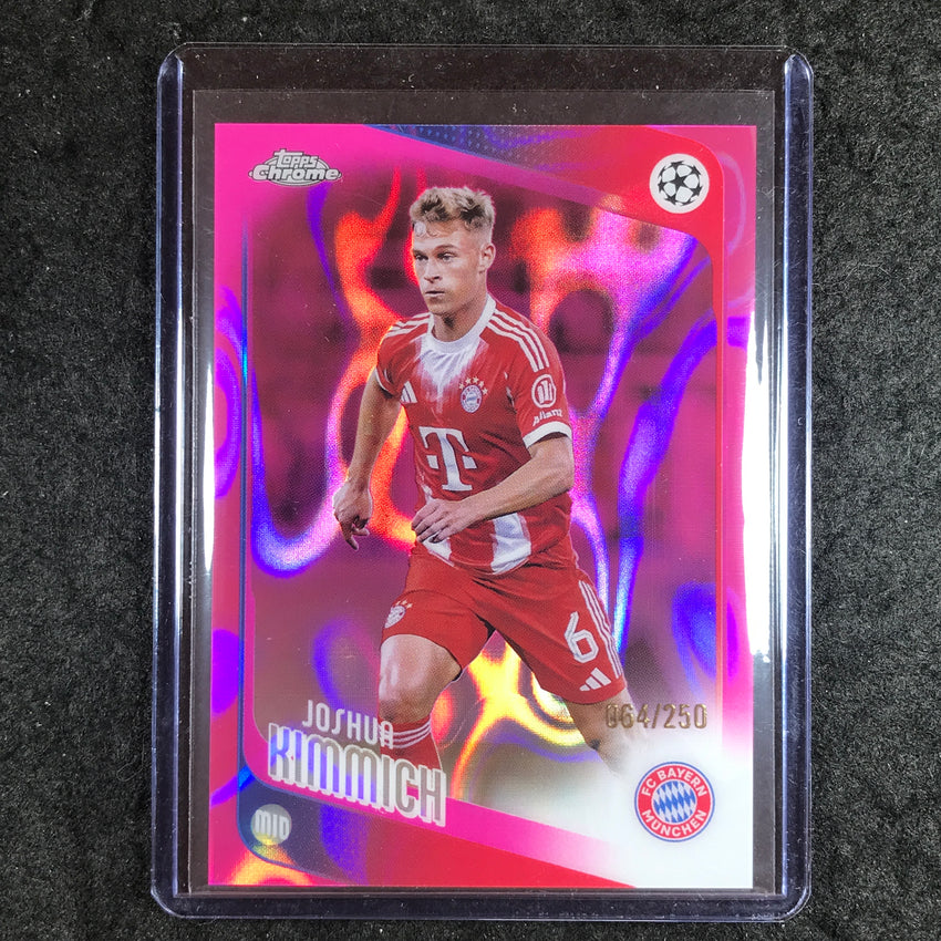 2025-26 Topps Chrome UEFA CC JOSHUA KIMMICH Pink Lava 64/250