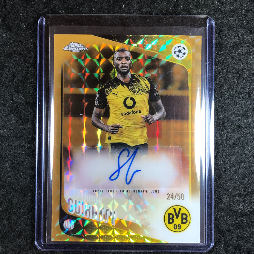 2025-26 Topps Chrome UEFA CC SERHOU GUIRASSY Chrome Auto Gold Geometric 24/50