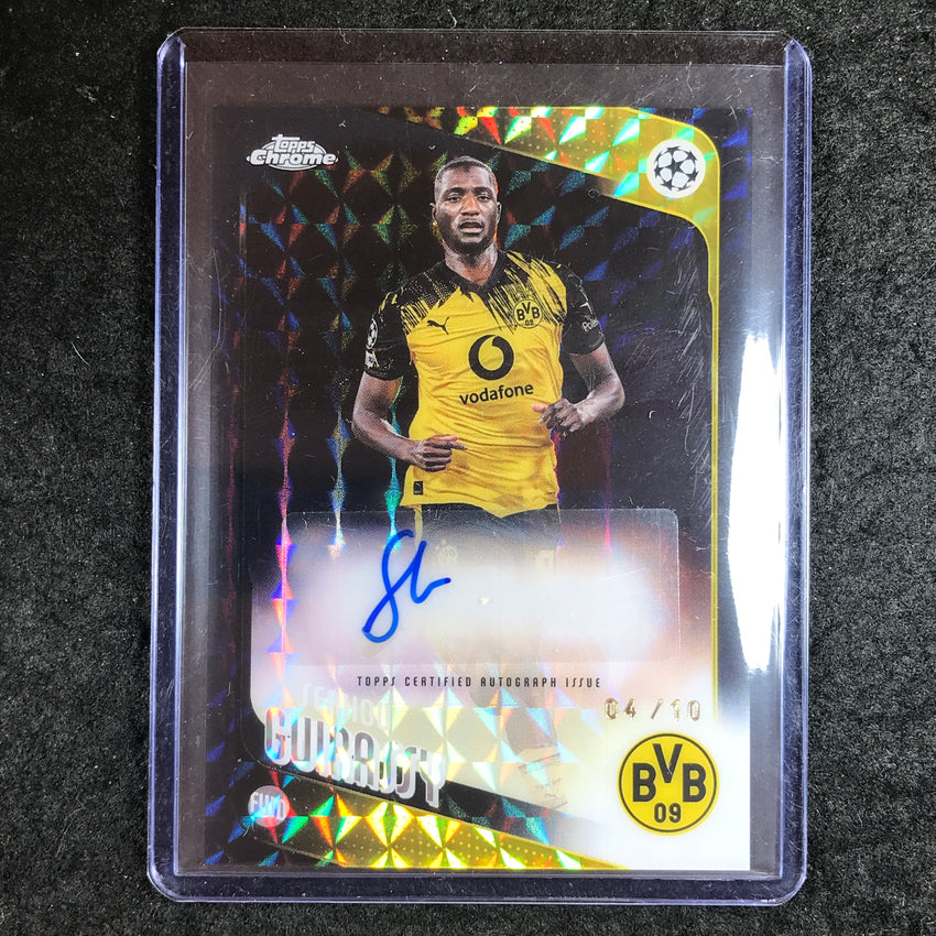 2025-26 Topps Chrome UEFA CC SERHOU GUIRASSY Chrome Auto Black Geometric 4/10