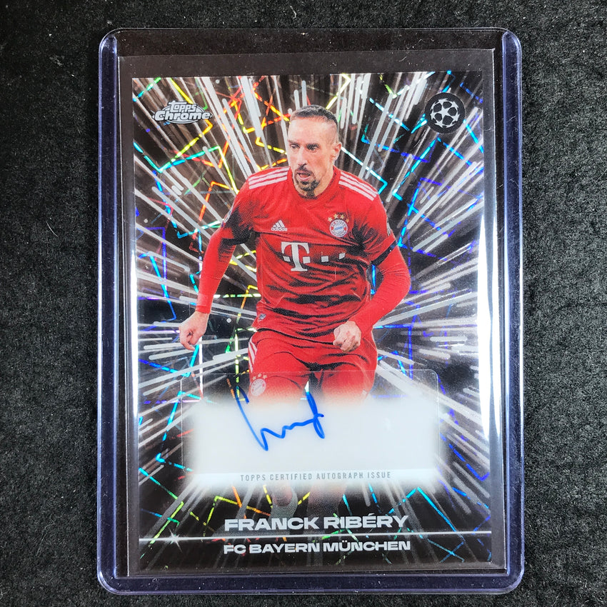 2025-26 Topps Chrome UEFA CC FRANCK RIBERY Black Lazer Auto Refractor #FB